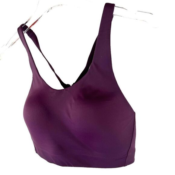 ATHLETA Racerback High Impact Sports Bra in Burgundy Size 32D - Picture 3 of 7